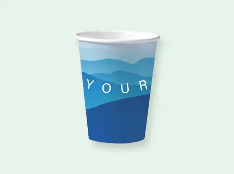 Becher plastikfrei - Pappteller mit individuellem Aufdruck