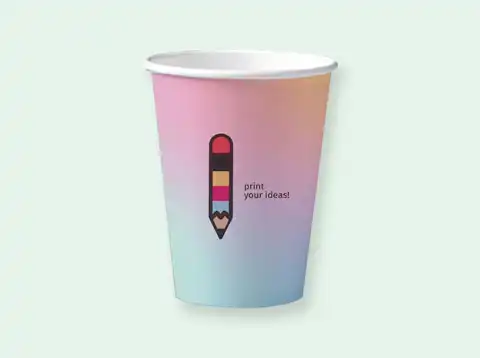 Becher plastikfrei - Pappteller mit individuellem Aufdruck